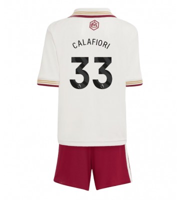 Arsenal Riccardo Calafiori #33 Replica Third Stadium Kit for Kids 2025-26 Short Sleeve (+ pants)